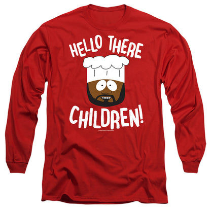 South Park Hello There Children Mens Long Sleeve Shirt Red Officially Licensed