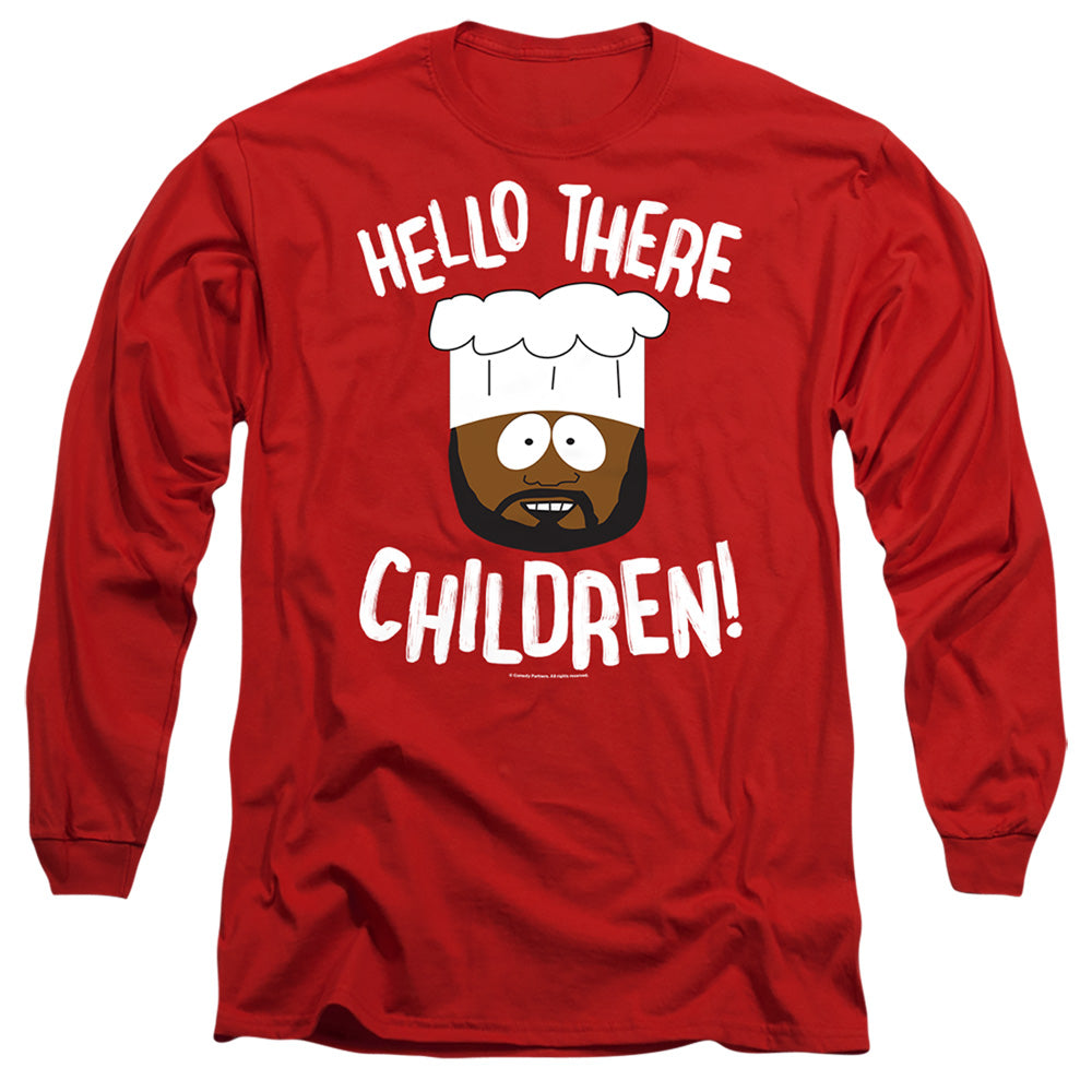 South Park Hello There Children Mens Long Sleeve Shirt Red Officially Licensed