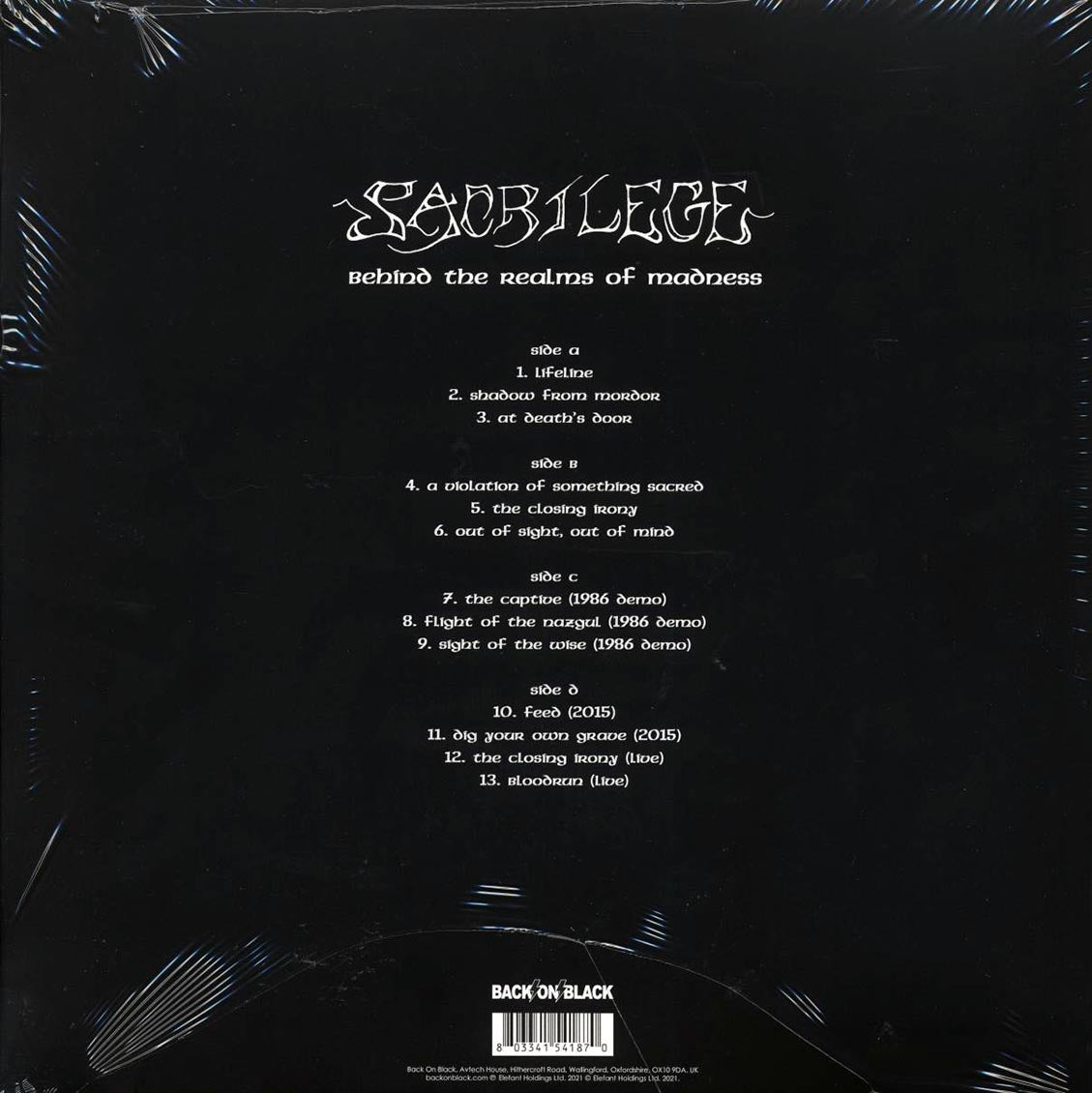 Sacrilege - Behind the Realms of Madness [2022 Limited Reissue Remastered White/Black Splatter] [New Double Vinyl Record LP]