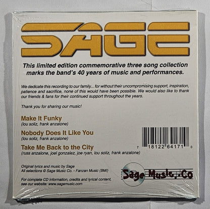 Sage - Outgig Outplay Outlast 40th Anniversary [2009 Sealed] [Used CD]
