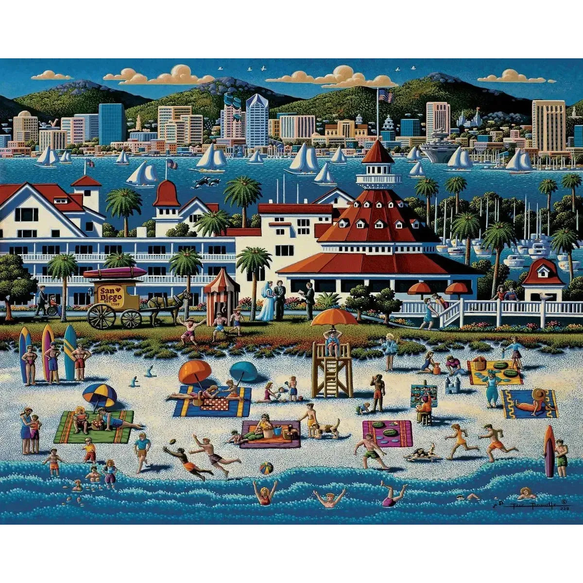 San Diego 210 Piece Jigsaw Puzzle Dowdle
