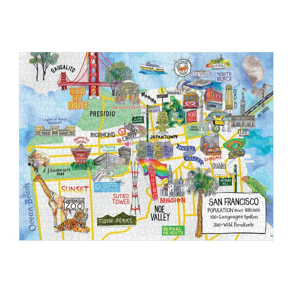 San Francisco 1000 Piece Jigsaw Puzzle Galison