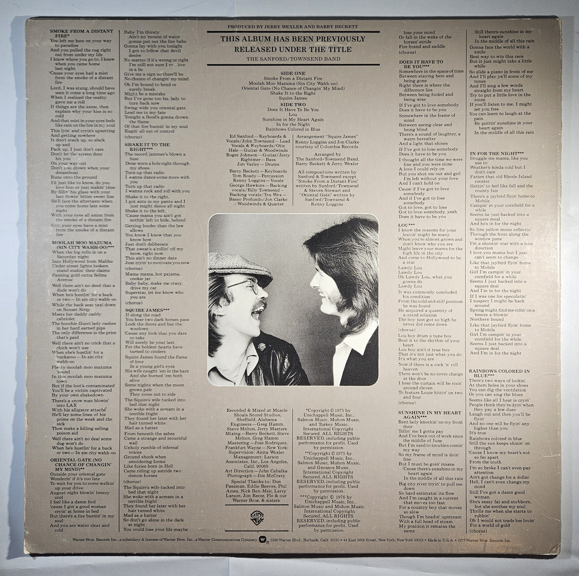 Sanford and Townsend - Smoke From a Distant Fire [1977 Used Vinyl Record LP]