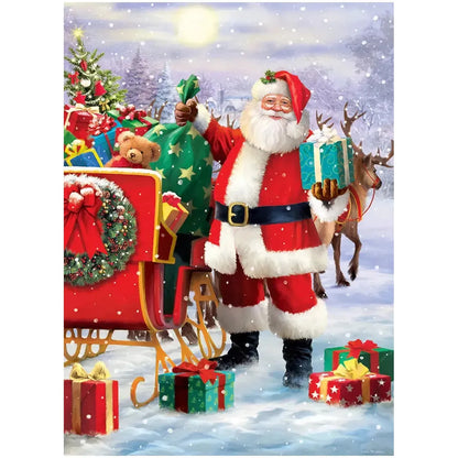 Santa's Sled 1000 Piece Jigsaw Puzzle Eurographics