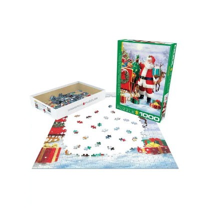 Santa's Sled 1000 Piece Jigsaw Puzzle Eurographics