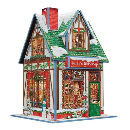 Santa's Workshop 323 Piece 3D Jigsaw Puzzle Eurographics