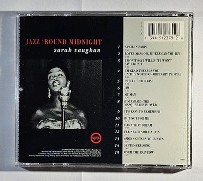 Sarah Vaughan - Jazz 'Round Midnight [1992 Compilation] [Used CD]