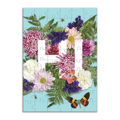 Say It with Flowers Hi Greeting Card 60 Piece Jigsaw Puzzle Galison