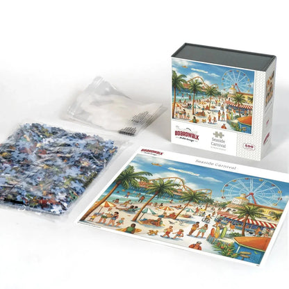 Seaside Carnival 500 Piece Jigsaw Puzzle Boardwalk
