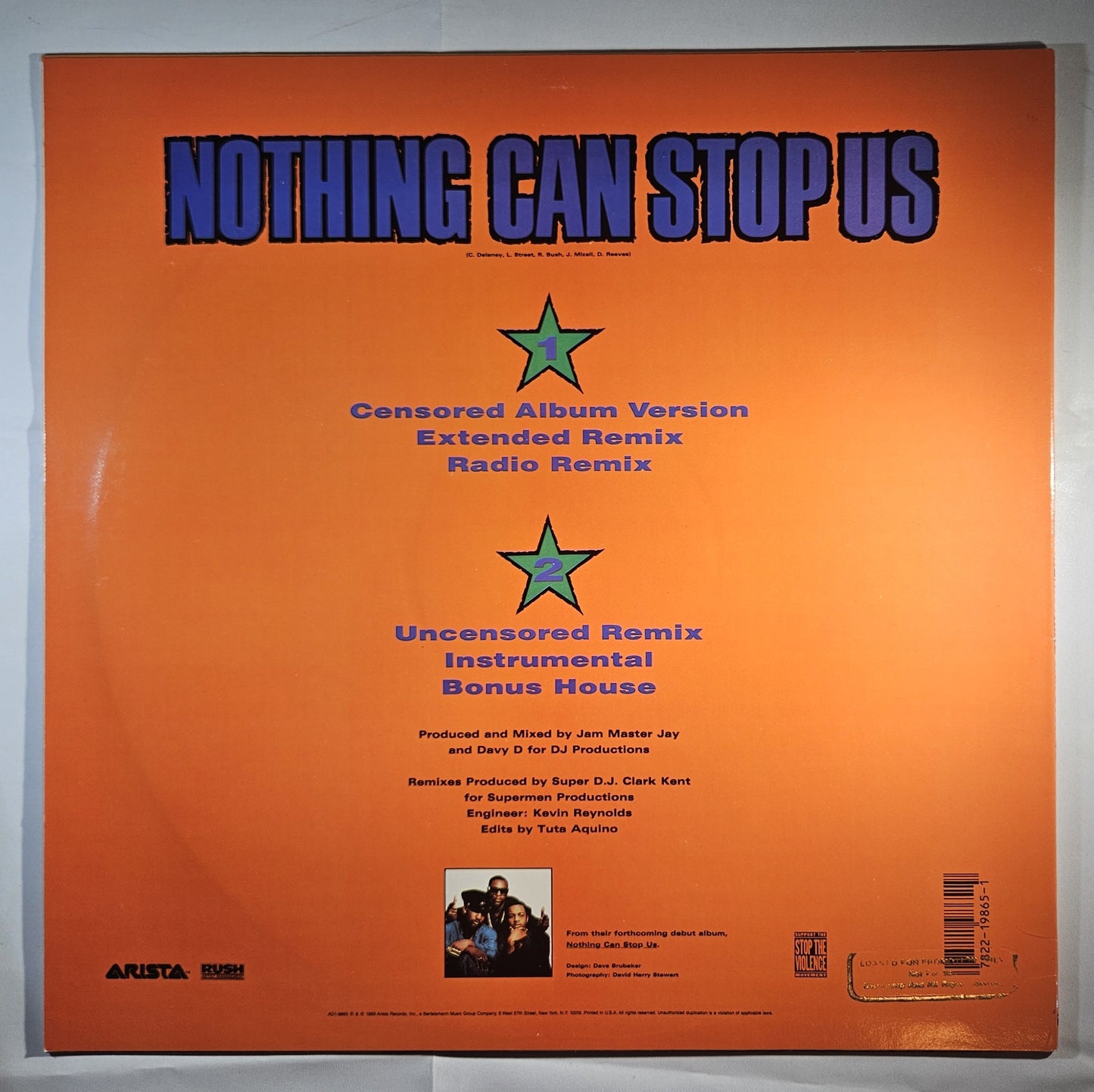 Serious-Lee-Fine - Nothing Can Stop Us [1989 Promo] [Used Vinyl 12" Single] [B]