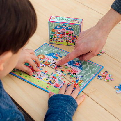 Set of 4 Yumi's 36 Piece Mini Jigsaw Puzzles eeBoo