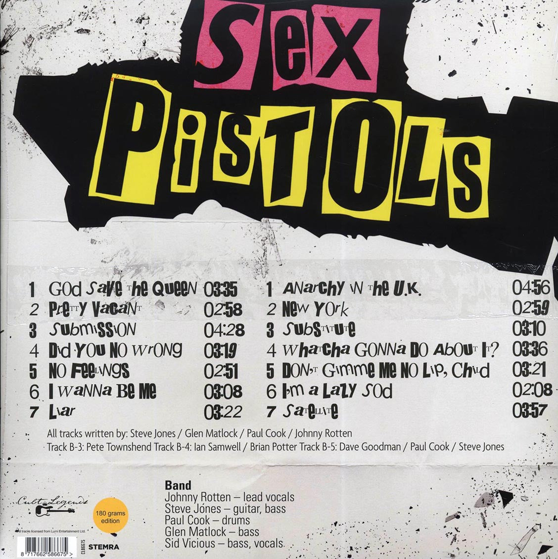 Sex Pistols - Agents of Anarchy [2022 Unofficial 180G] [New Vinyl Record LP]