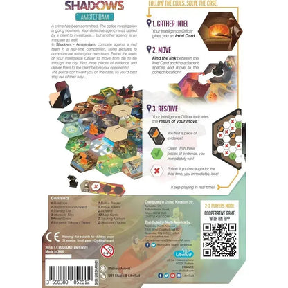 Shadows Amsterdam - Strategic Detective Tile Game - Libellud