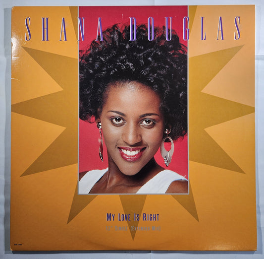 Shana Douglas - My Love Is Right [1989 Promo] [Used Vinyl Record 12" Single]