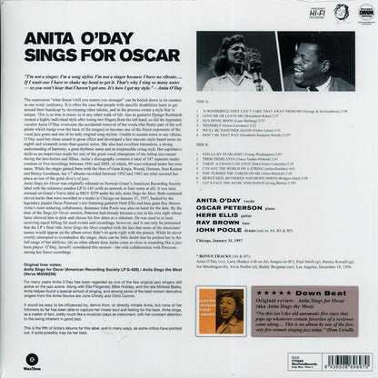 Anita O'Day, Oscar Peterson - Anita Sings For Oscar (ltd. ed.) (180g) (remastered) [New Vinyl Record LP]