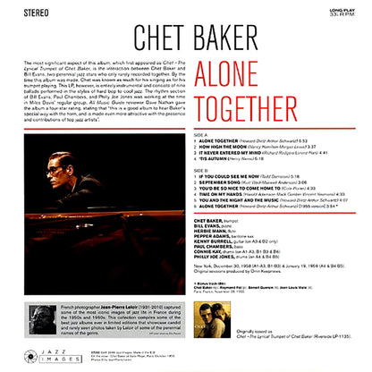 Chet Baker, Bill Evans - Alone Together (ltd. ed.) (180g) [New Vinyl Record LP]