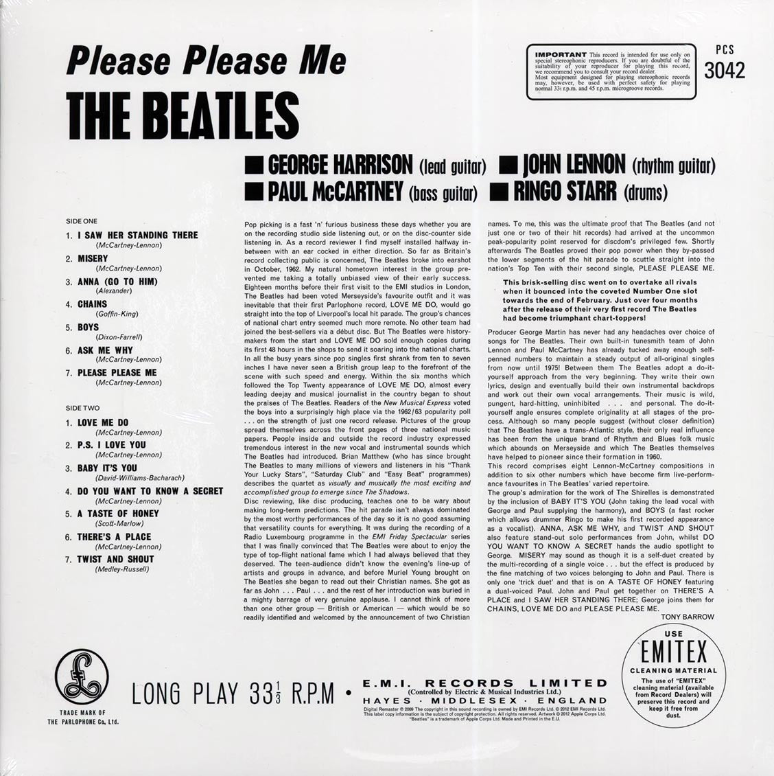 The Beatles - Please Please Me (stereo) (180g) [New] [New Vinyl]