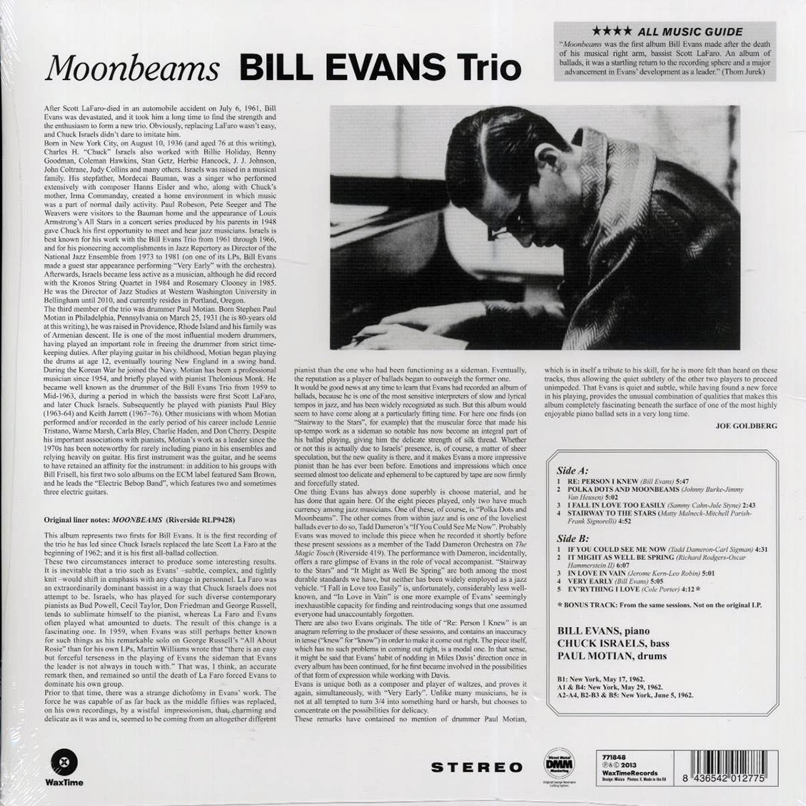 Bill Evans Trio - Moonbeams (ltd. ed.) (180g) (remastered) [New Vinyl Record LP]