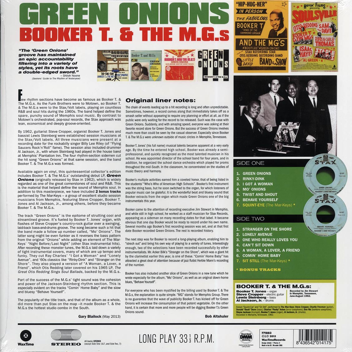 Booker T & The MG's - Green Onions (ltd. ed.) (180g) [New Vinyl Record LP]