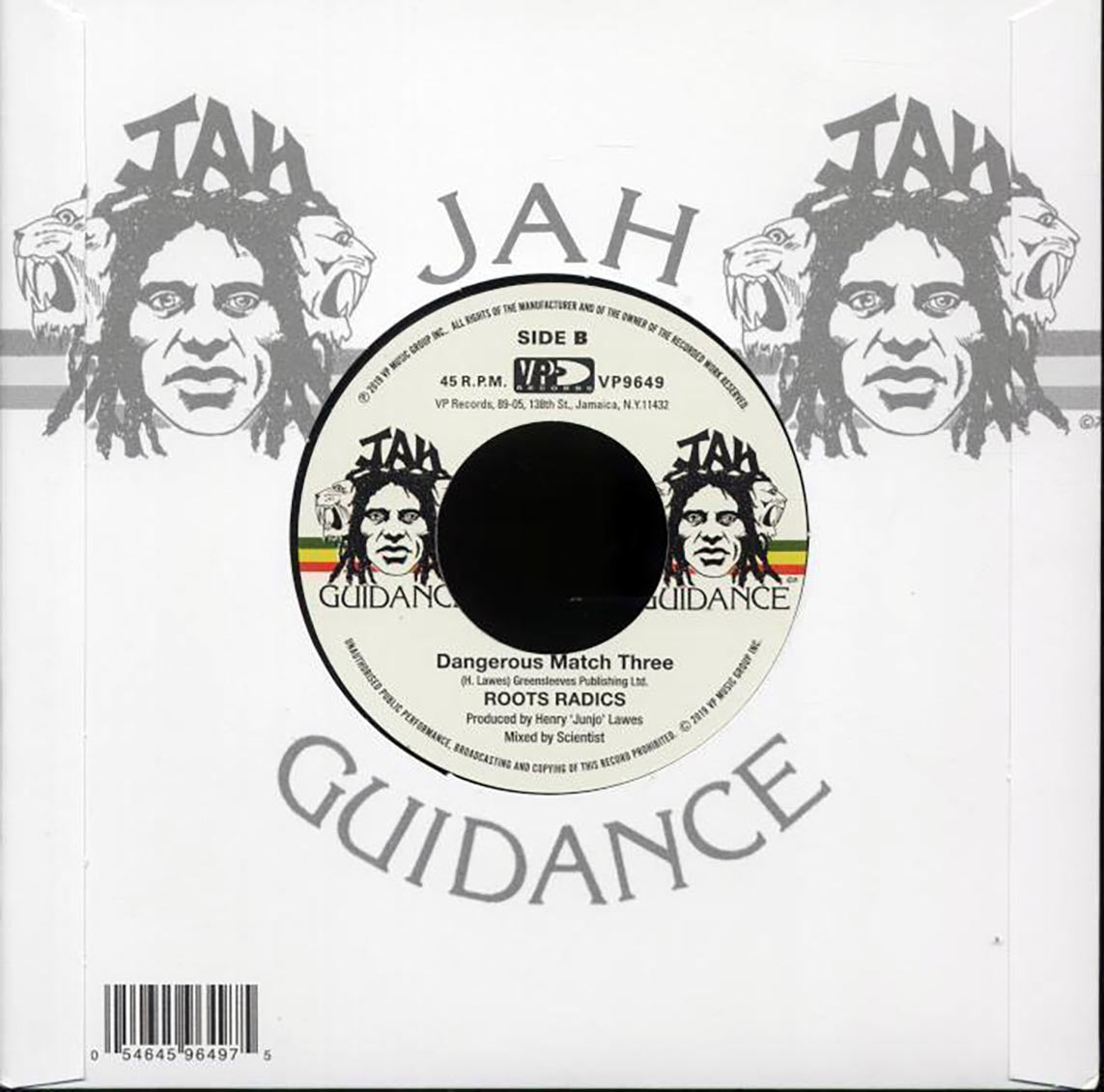 Hugh Mundell - Jacqueline  /  Scientist & Roots Radics - Version [New Vinyl Record 7" Single]