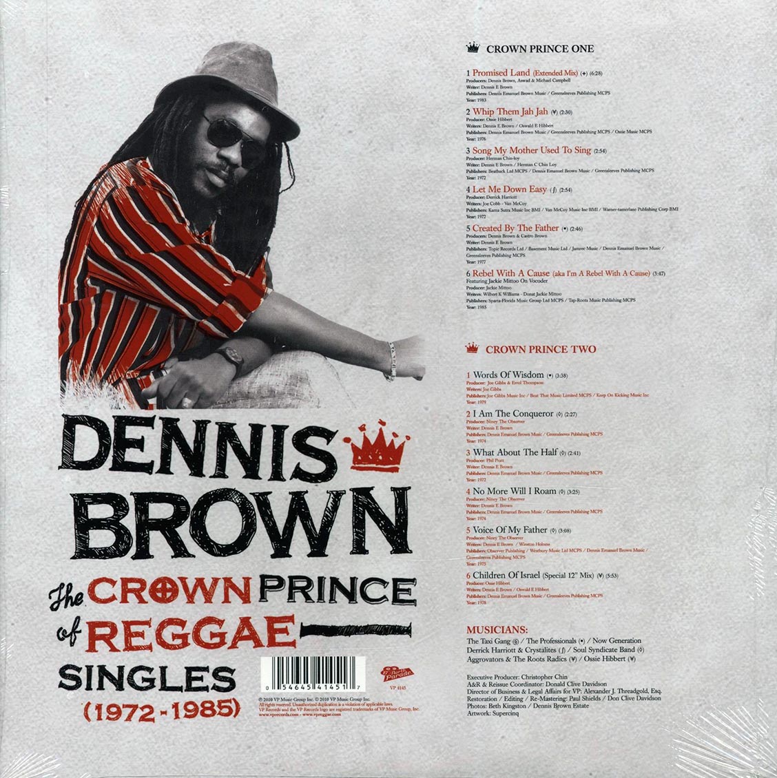 Dennis Brown - The Crown Prince Of Reggae: Singles 1972-1985 [New Vinyl Record LP]