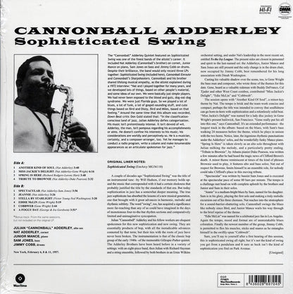 Cannonball Adderley - Sophisticated Swing (ltd. ed.) (180g) (remastered) [New Vinyl Record LP]