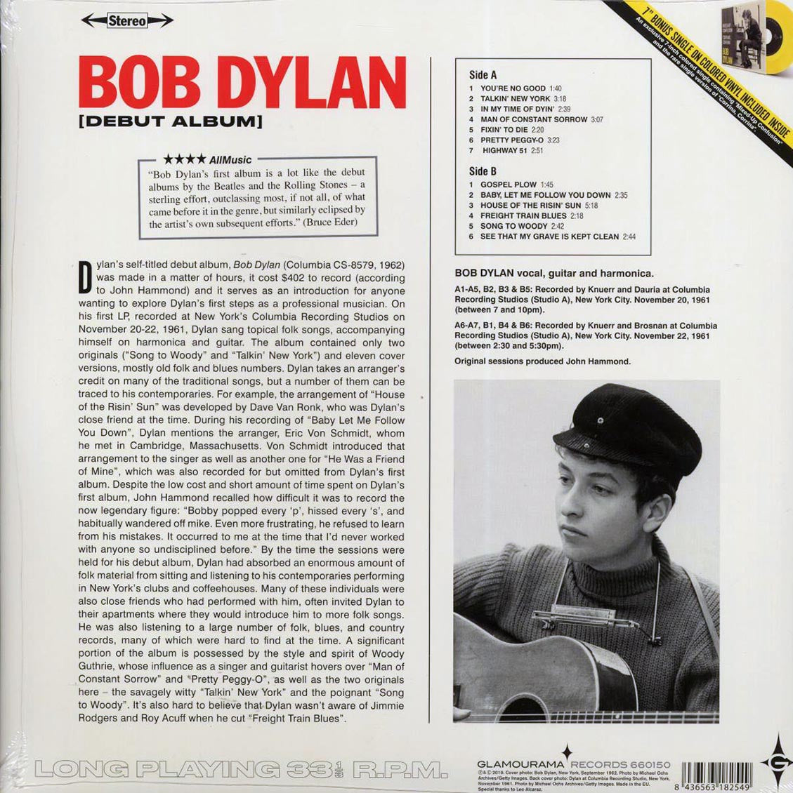 Bob Dylan - Bob Dylan (ltd. ed.) (180g) (incl. 7") [New Vinyl Record LP]