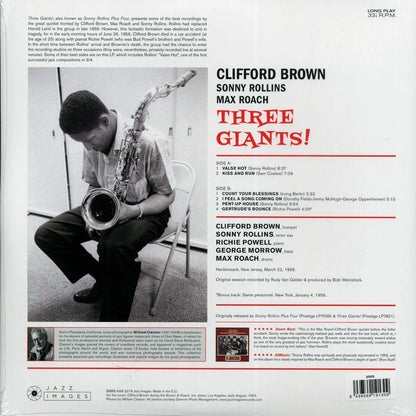 Clifford Brown, Sonny Rollins, Max Roach - Three Giants! (+bonus track) (ltd. ed.) (180g) [New Vinyl Record LP]