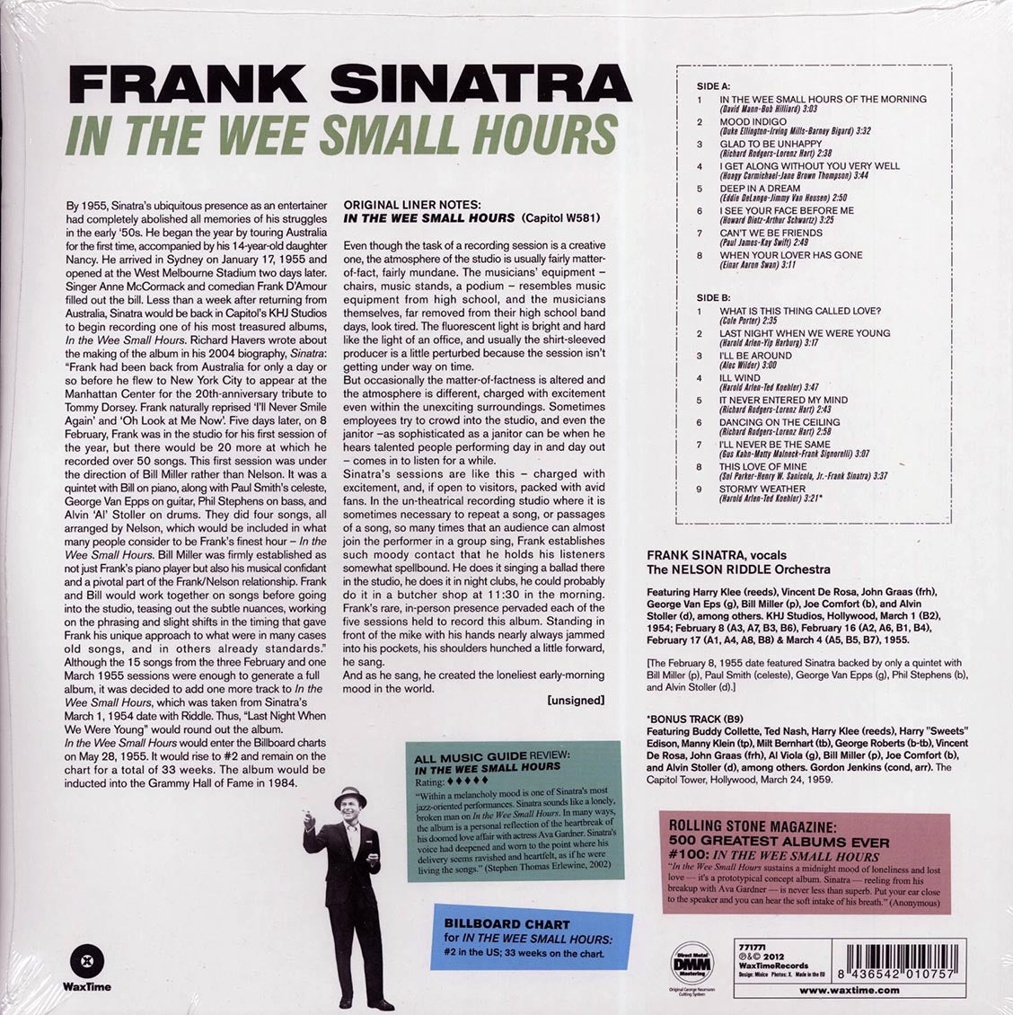 Frank Sinatra - In The Wee Small Hours (180g) [B] [New Vinyl Record LP]