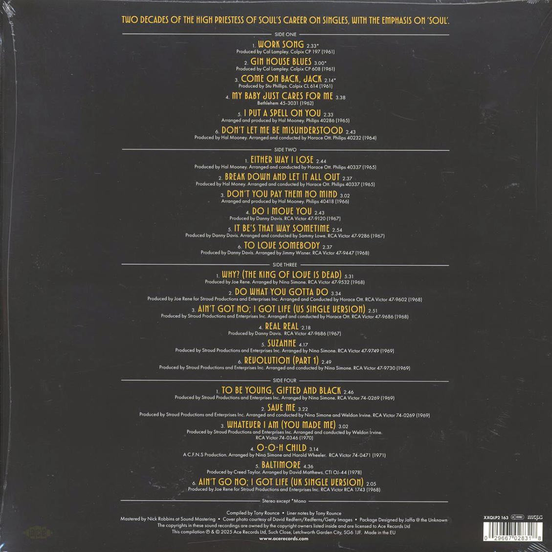 Nina Simone - Let It All Out: Selected Singles 1961-1978 (2xLP) [New Vinyl Record LP]