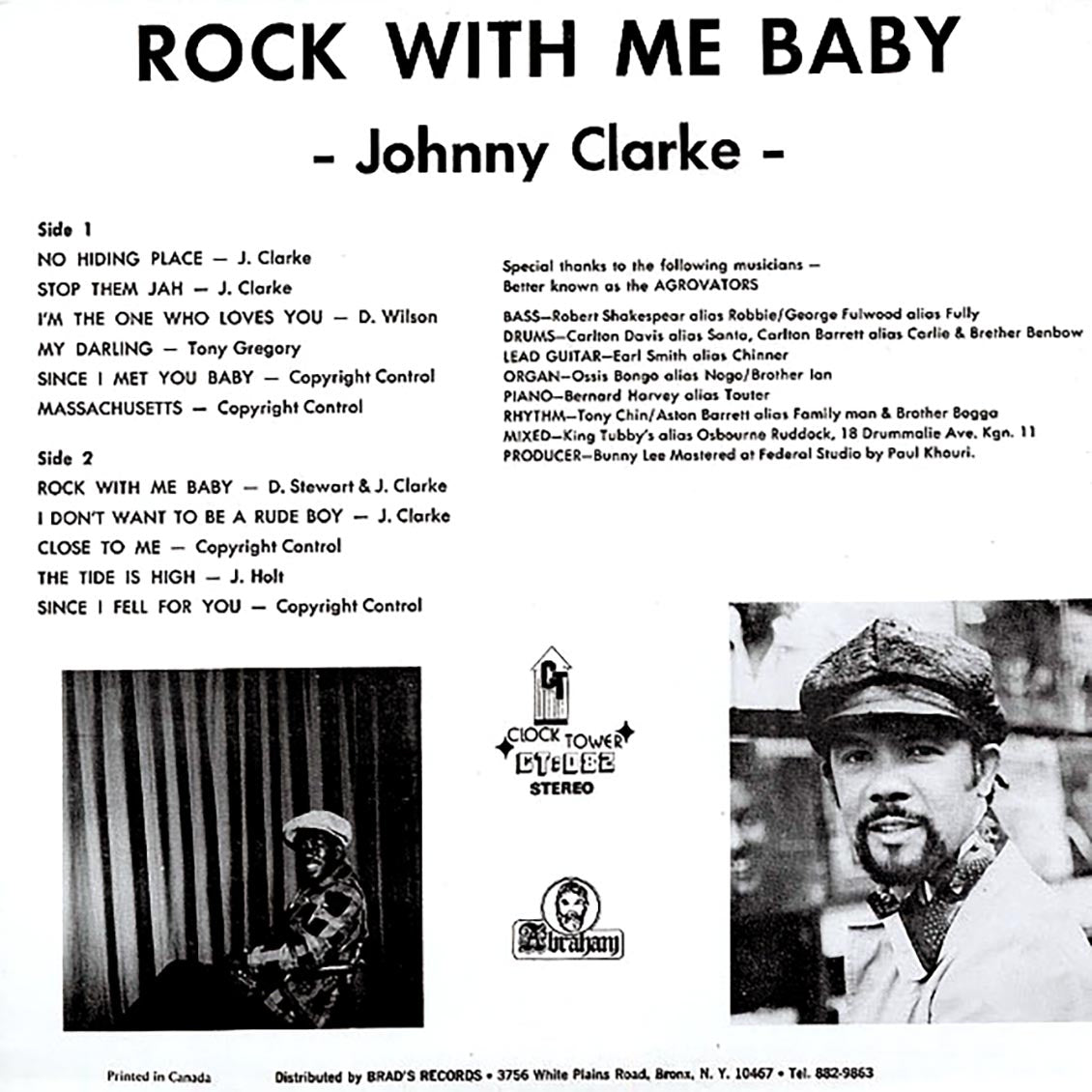 Johnny Clarke - Rock With Me Baby [New Vinyl Record LP]