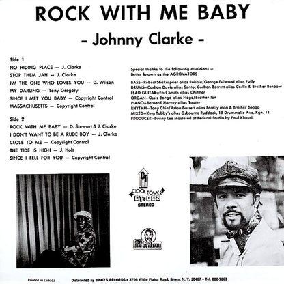 Johnny Clarke - Rock With Me Baby [New Vinyl Record LP]