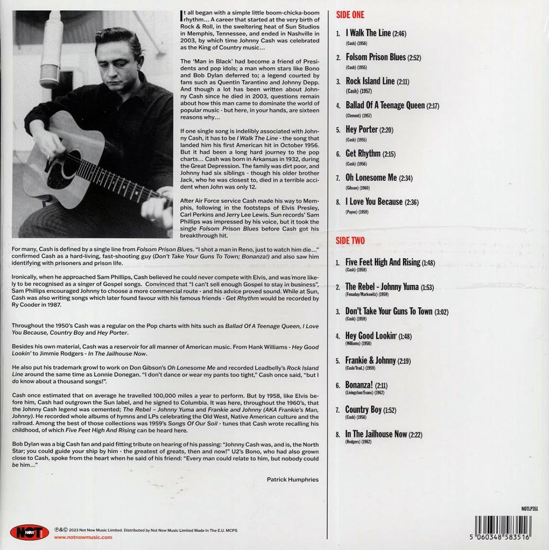 Johnny Cash - The Best Of Johnny Cash (180g) (red vinyl) [New Vinyl Record LP]