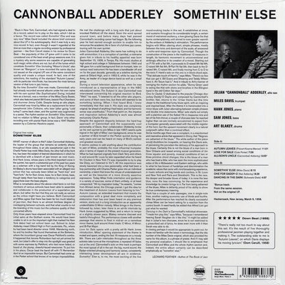Cannonball Adderley - Somethin' Else (ltd. ed.) (180g) (remastered) [New Vinyl Record LP]