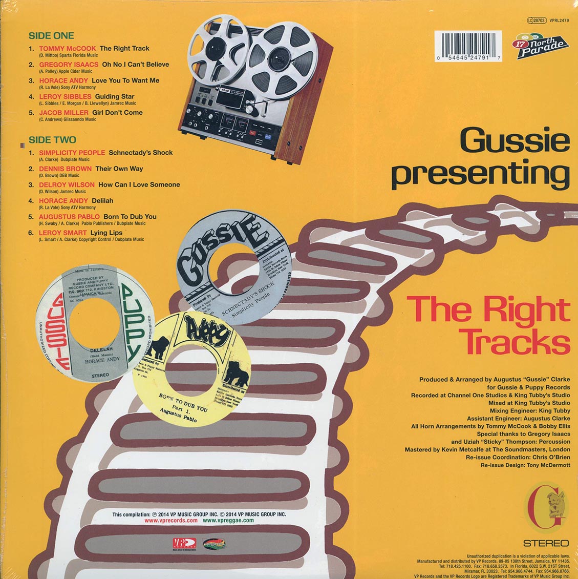 Jacob Miller, Augustus Pablo, Simplicity People, Horace Andy, Etc. - Gussie Presenting The Right Tracks [New Vinyl Record LP]
