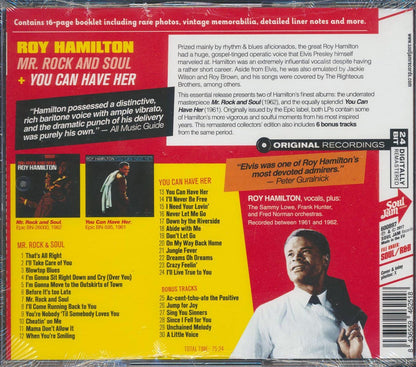Roy Hamilton - Mr. Rock And Soul + You Can Have Her (2 albums on 1 CD) (30 tracks) (incl. 16-page booklet) (remastered) (24-bit mastering) [New CD]