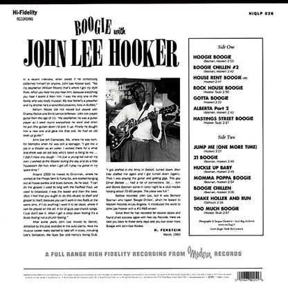 John Lee Hooker - Boogie With John Lee Hooker (180g) [New Vinyl Record LP]