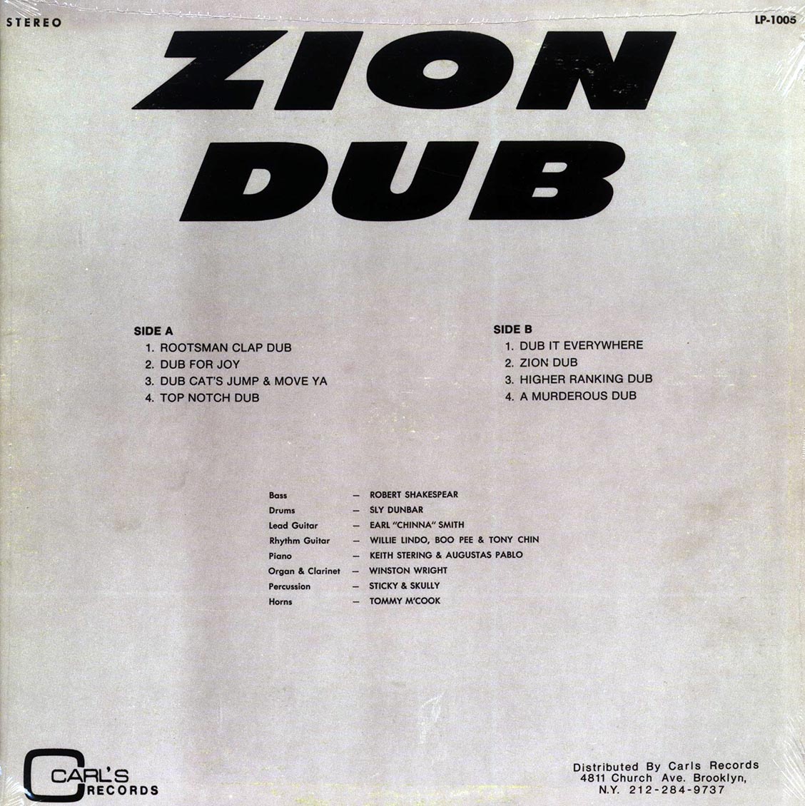The Revolutionaries - Zion Dub [New Vinyl Record LP]