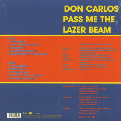 Don Carlos - Pass Me The Lazer Beam [New Vinyl Record LP]