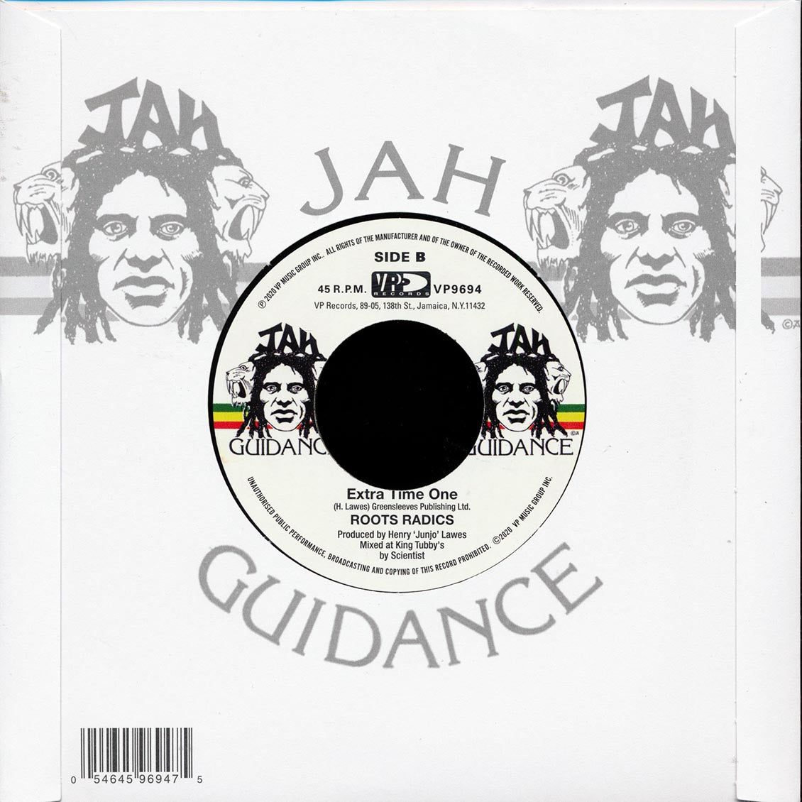 Johnny Osbourne - Ice Cream Love  /  The Roots Radics - Extra Time One [New Vinyl Record 7" Single]