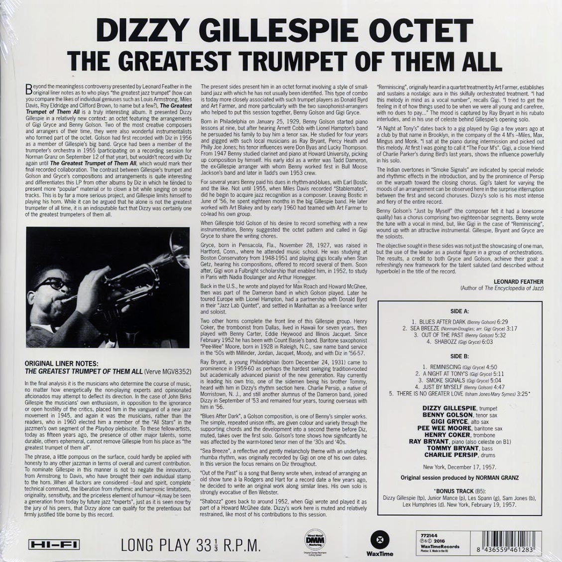Dizzy Gillespie Octet - The Greatest Trumpet Of Them All (ltd. ed.) (180g) (remastered) [New Vinyl Record LP]