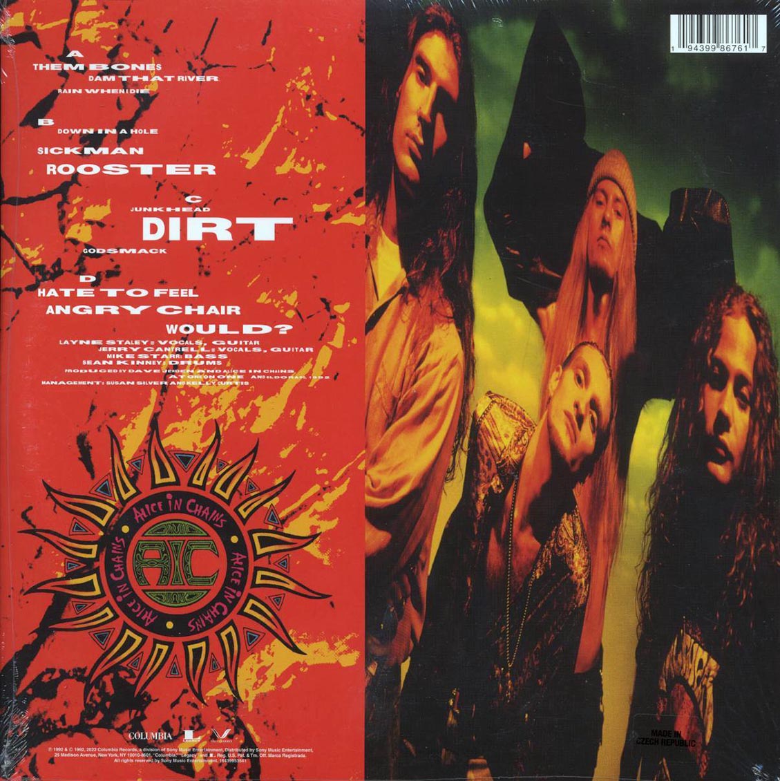 Alice In Chains - Dirt (2xLP) (red vinyl) (remastered) [New Vinyl Record LP]