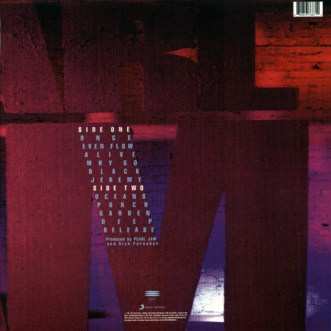 Pearl Jam - Ten [New Vinyl Record LP]