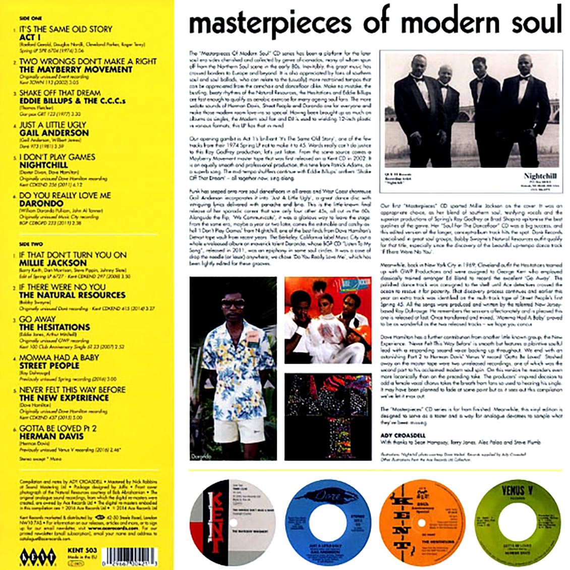 Darondo, Millie Jackson, Act I, The Mayberry Movement, Etc. - Masterpieces Of Modern Soul [New]