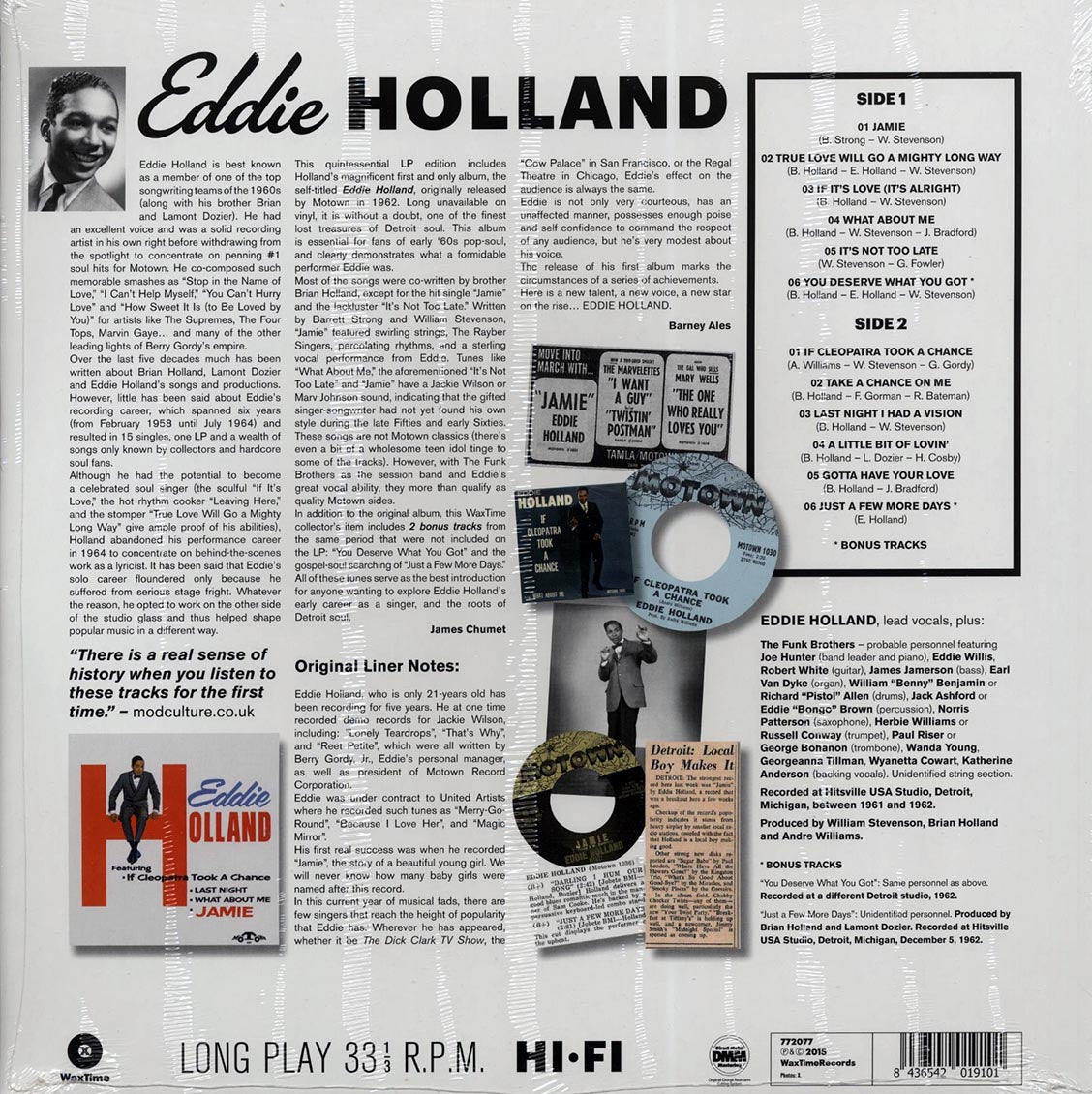 Eddie Holland - Eddie Holland (ltd. ed.) (incl. mp3) (180g) [New Vinyl Record LP]