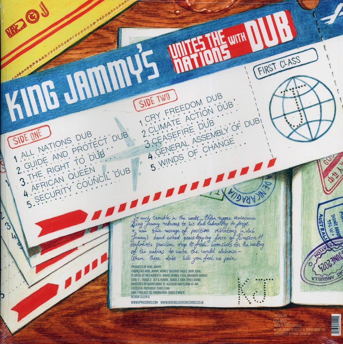 King Jammy - King Jammy's Unites The Nations With Dub [New Vinyl Record LP]