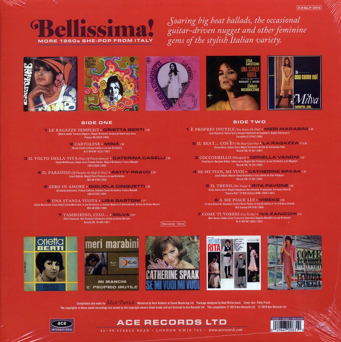 Orietta Berti, Mina, Caterina Cabelli, Etc. - Bellissima! More 1960s She-Pop From Italy (180g) [New Vinyl Record LP]