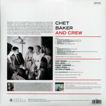 Chet Baker & Crew - Chet Baker & Crew (+bonus track) (ltd. ed.) (180g) [New Vinyl Record LP]