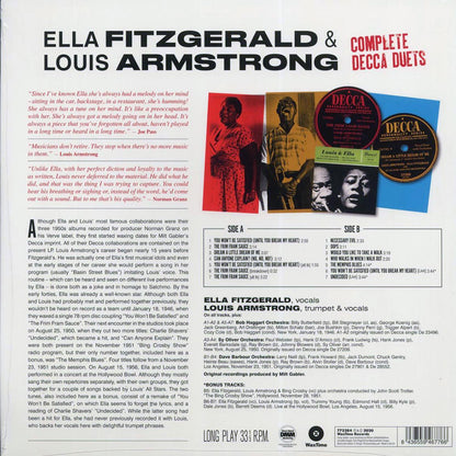Ella Fitzgerald, Louis Armstrong - Complete Decca Duets (+3 bonus tracks) (ltd. ed.) (180g) [New Vinyl Record LP]