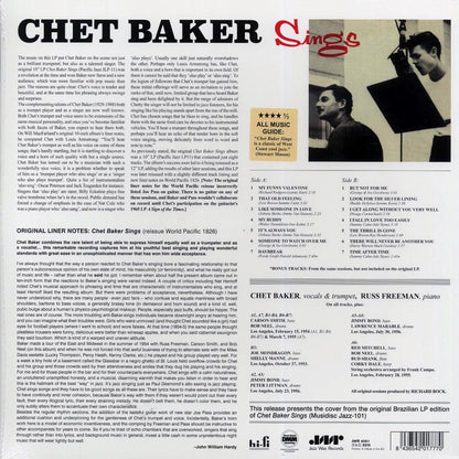 Chet Baker - Sings (ltd. ed.) (180g) (remastered) [New Vinyl Record LP]